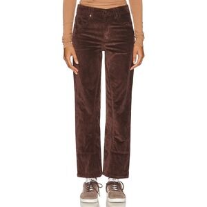Free People We The Free Risk Taker Jeans Women's‎ 28 Chocolate Corduroy Straight